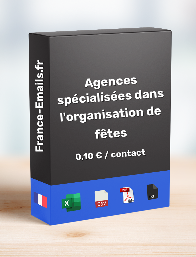 Agence spécialisée dans l'organisation de fêtes