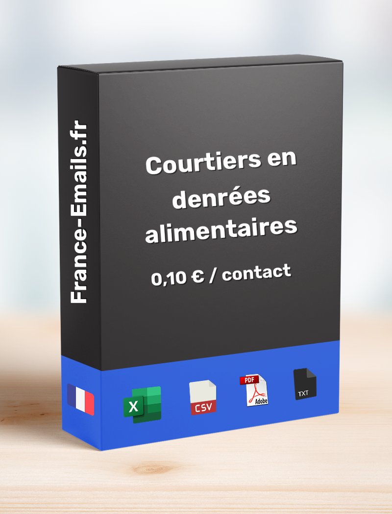 Courtier en denrées alimentaires