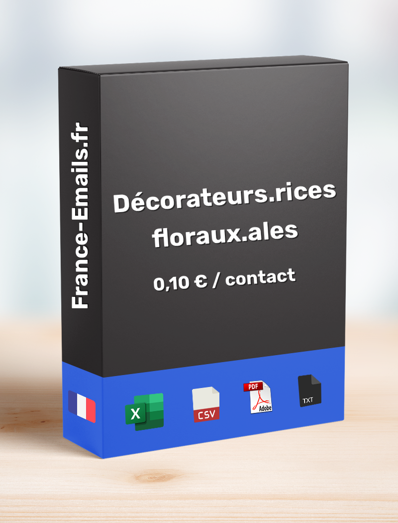 Décorateur.rice floral.e