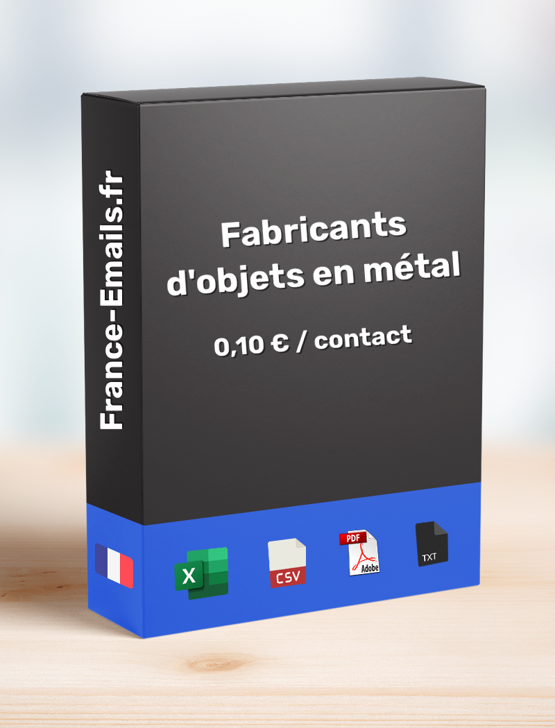 Fabricant d'objets en métal