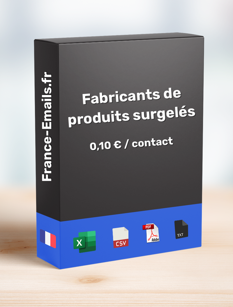 Fabricant de produits surgelés