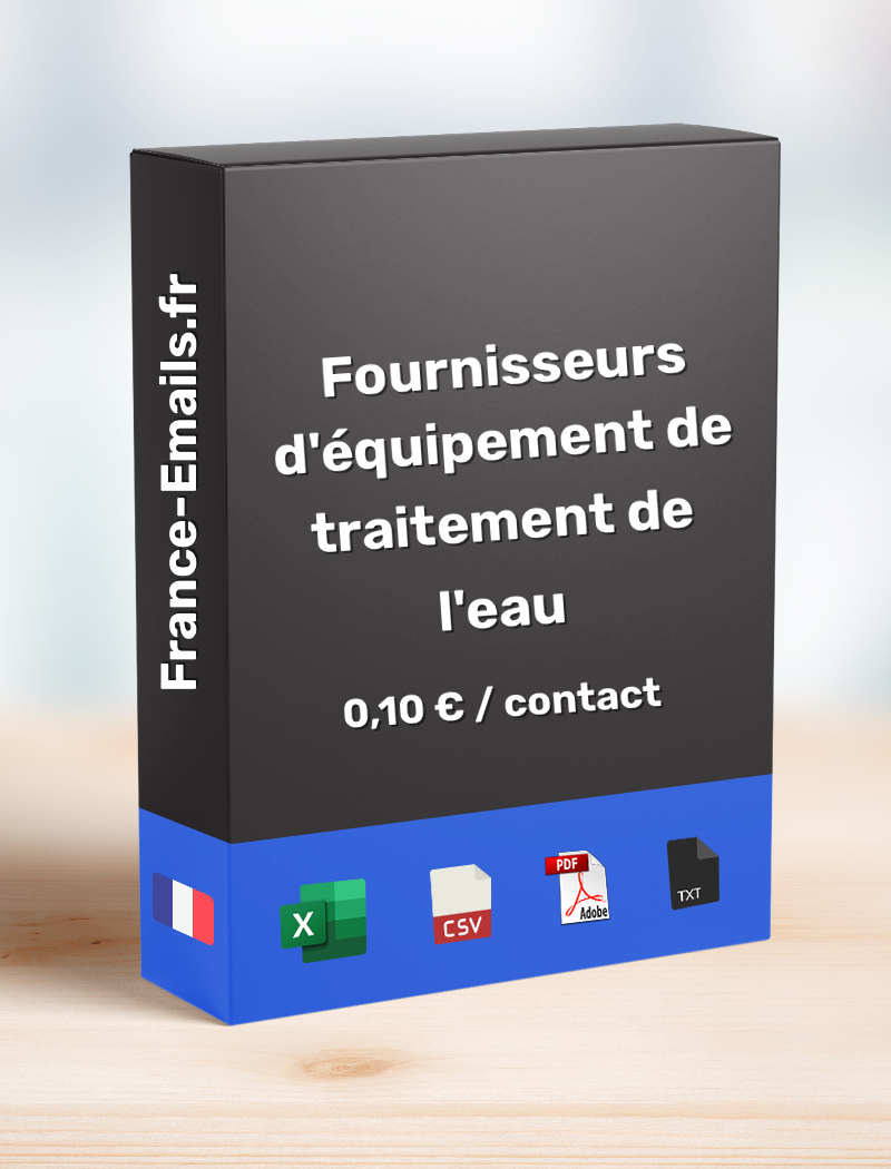 Fournisseur d'équipement de traitement de l'eau