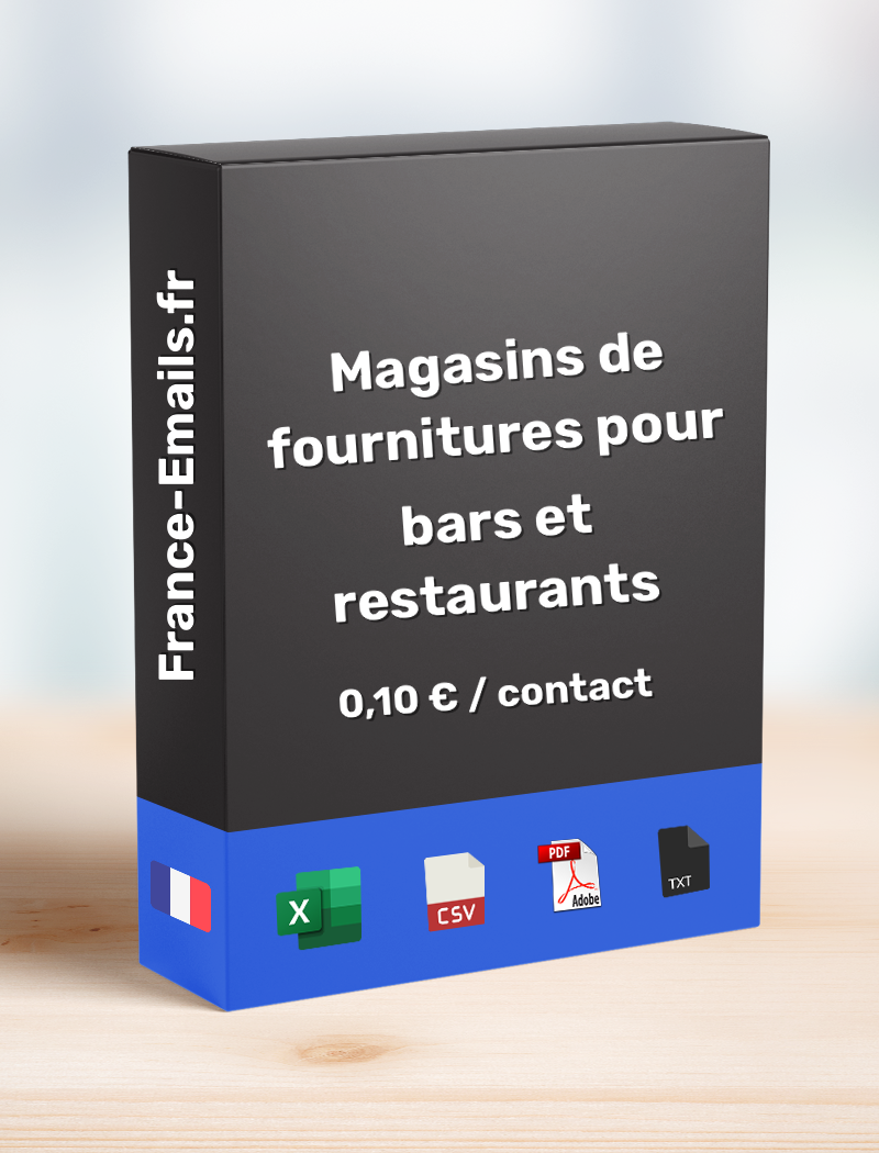 Magasin de fournitures pour bars et restaurants