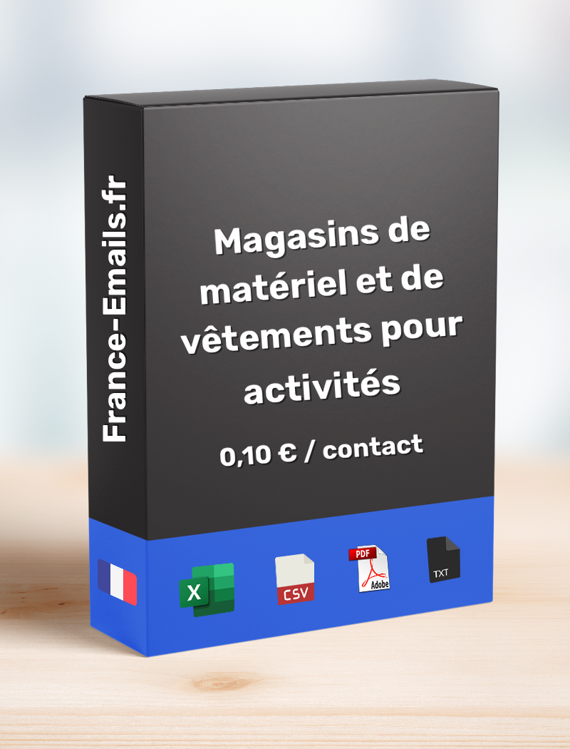 Magasin de matériel et de vêtements pour activités