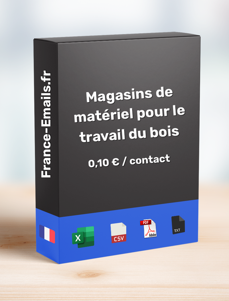 Magasin de matériel pour le travail du bois