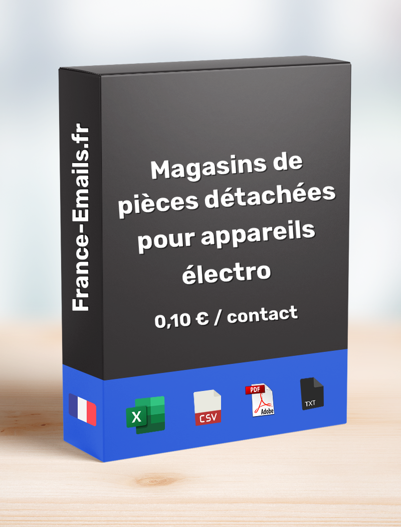 Magasin de pièces détachées pour appareils électro