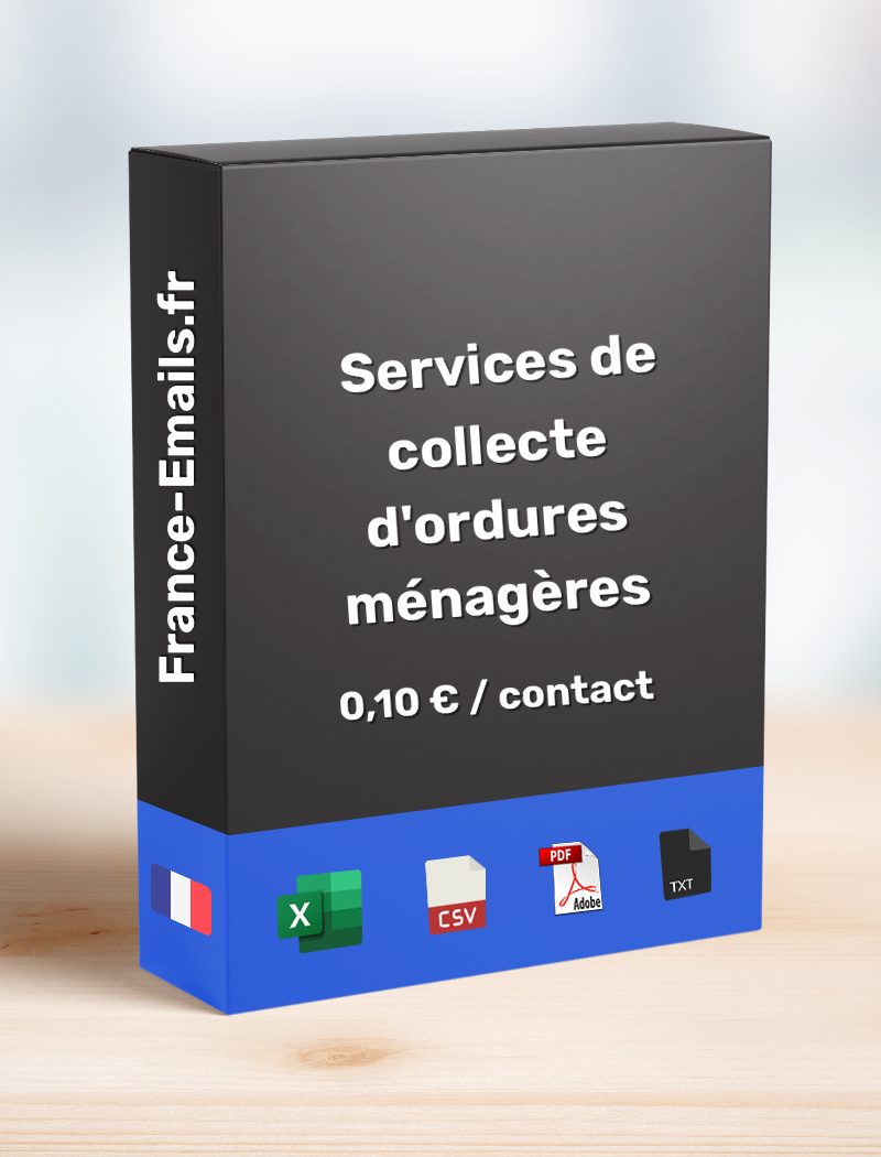 Service de collecte d'ordures ménagères