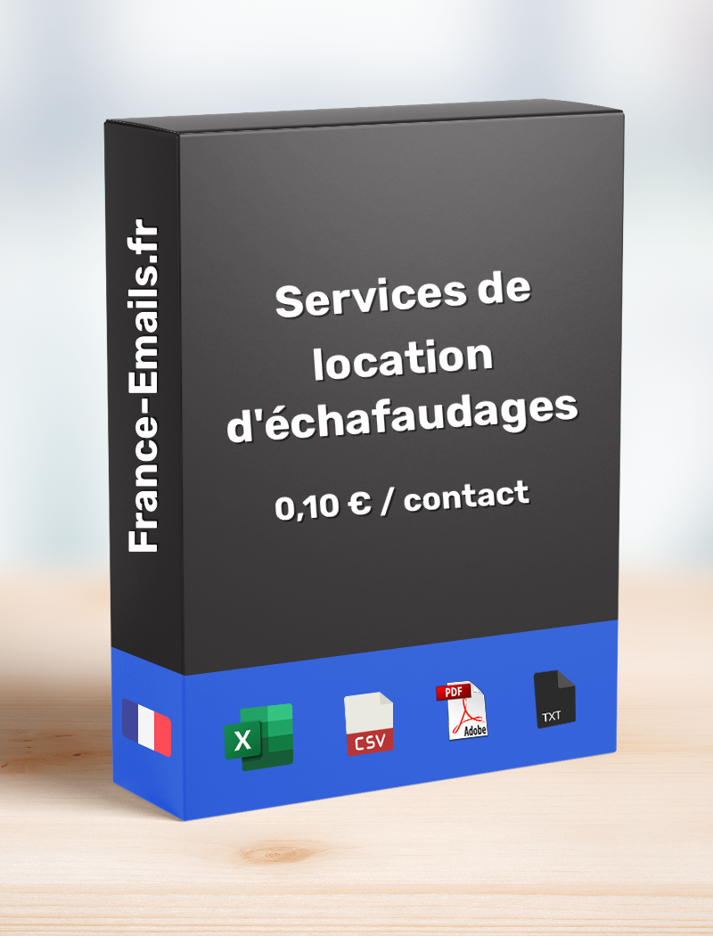 Service de location d'échafaudages