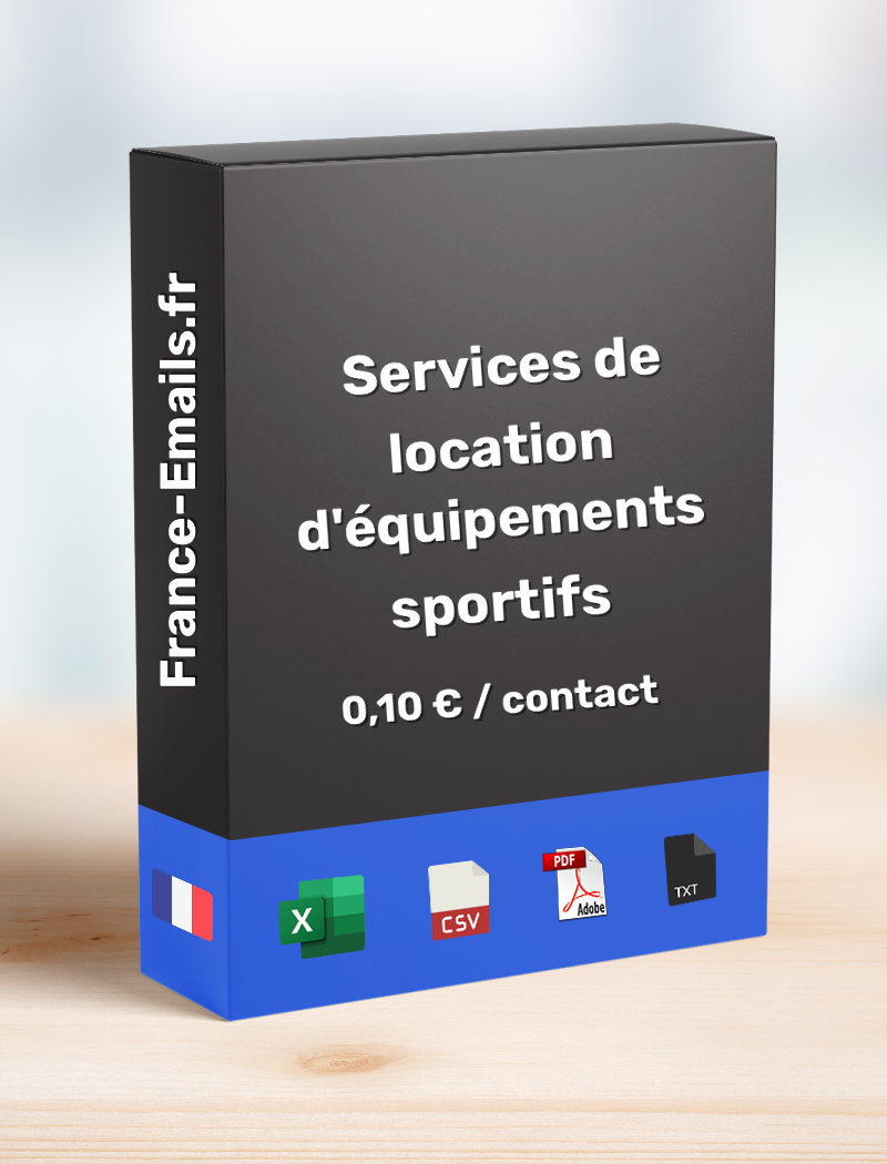 Service de location d'équipements sportifs