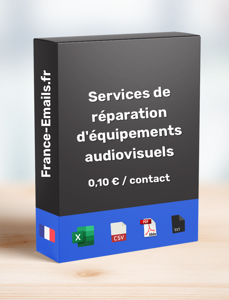 Service de réparation d'équipements audiovisuels