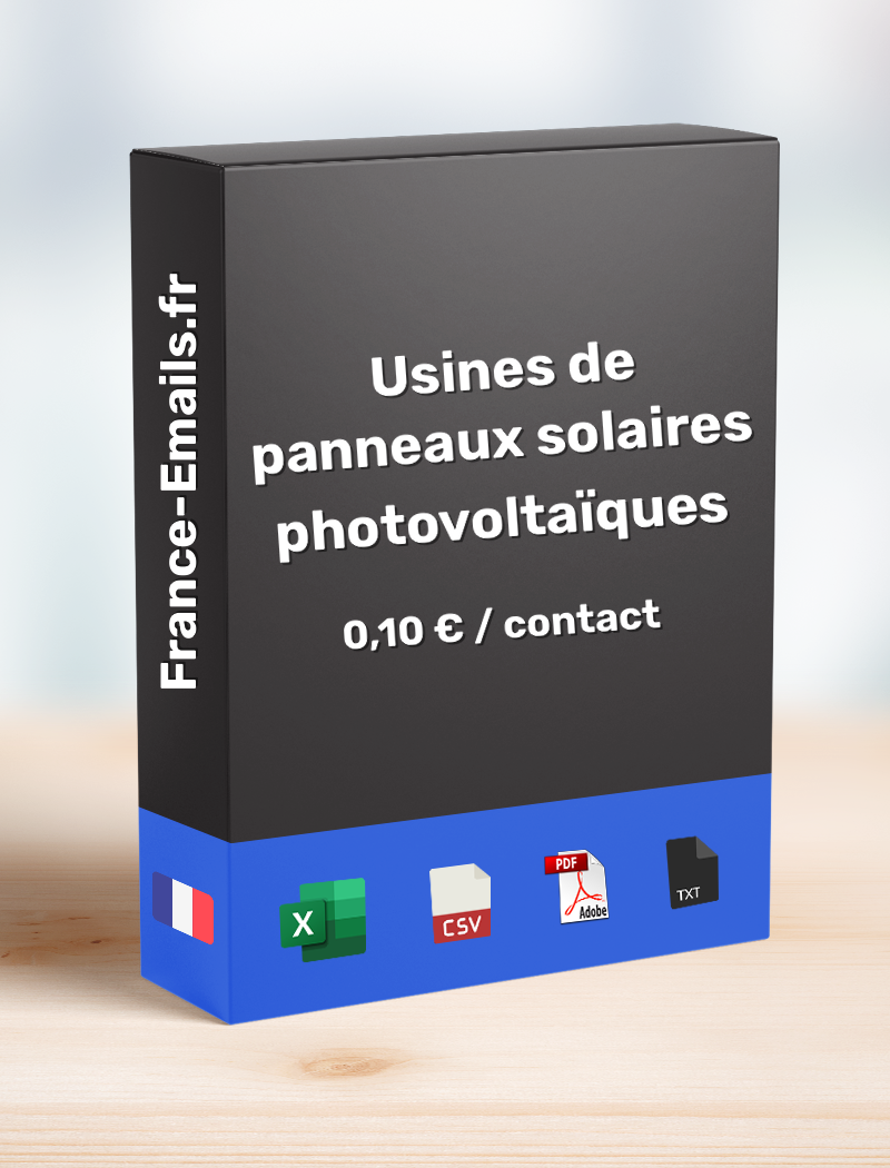 Usine de panneaux solaires photovoltaïques